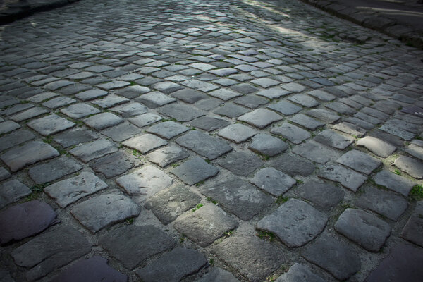 Pavement of stone in Lviv