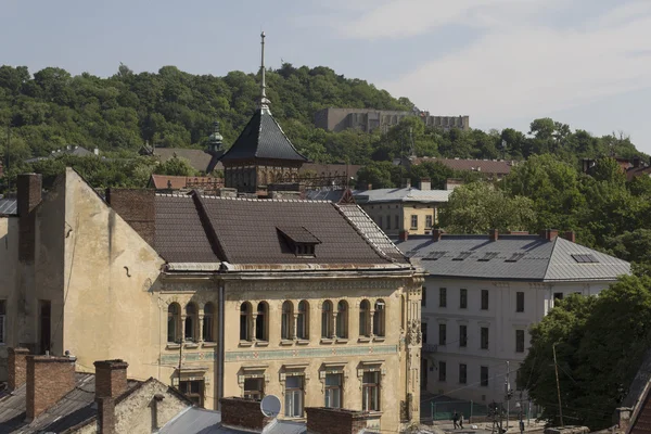 Gebäude im Zentrum von lviv — Stockfoto