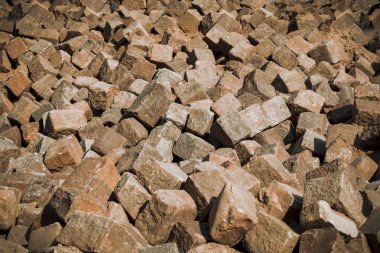 sokak portre üzerinde taş bloklar