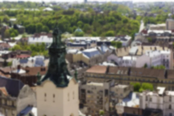 Catedral Latina em Lviv. Desfocagem de fundo — Fotografia de Stock