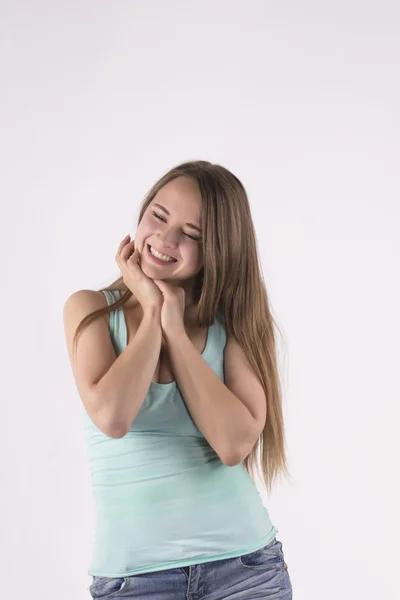 Young blonde woman dreaming — Stock Photo, Image