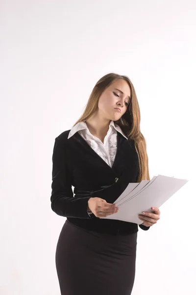 Mujer de negocios trastornada — Foto de Stock