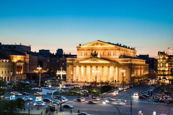Velkého divadla v Moskvě — Stock fotografie