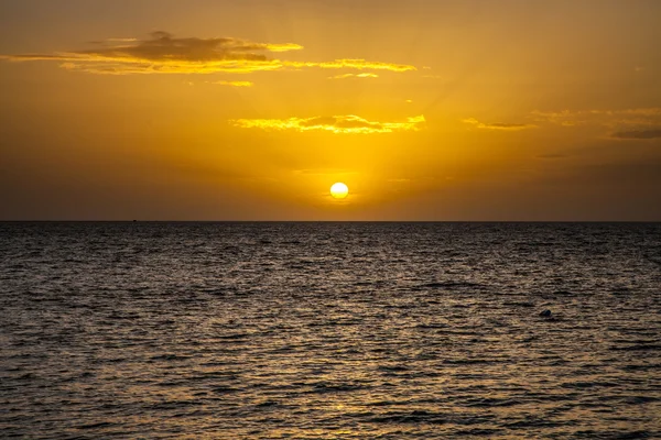 Por do sol na Sicília — Fotografia de Stock