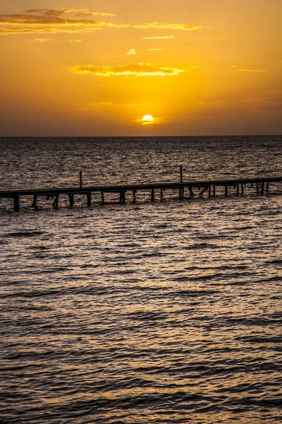 Por do sol na Sicília — Fotografia de Stock