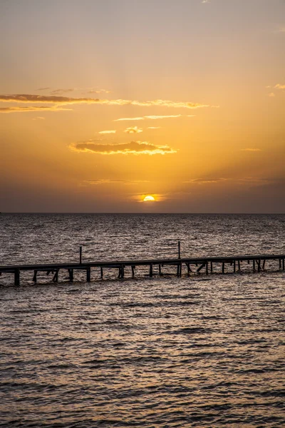 Coucher de soleil en Sicile — Photo