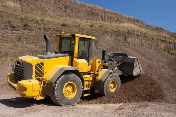 Bulldozer in actie — Stockfoto