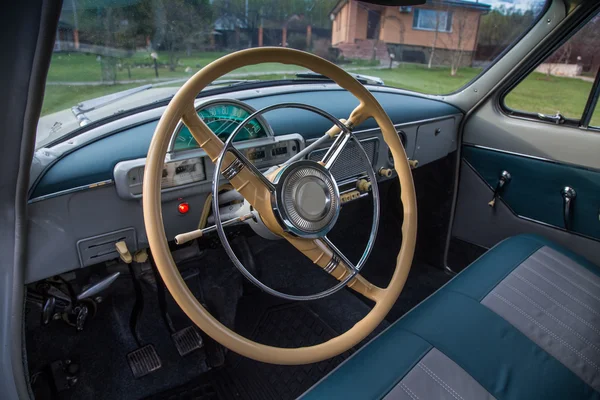 Vintage car interior GAZ M21 Volga — Stock Photo, Image