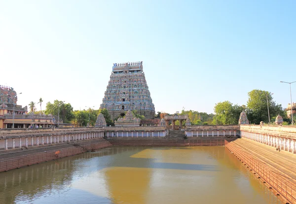 Massivt tempelkompleks chidambaram tamil nadu india – stockfoto