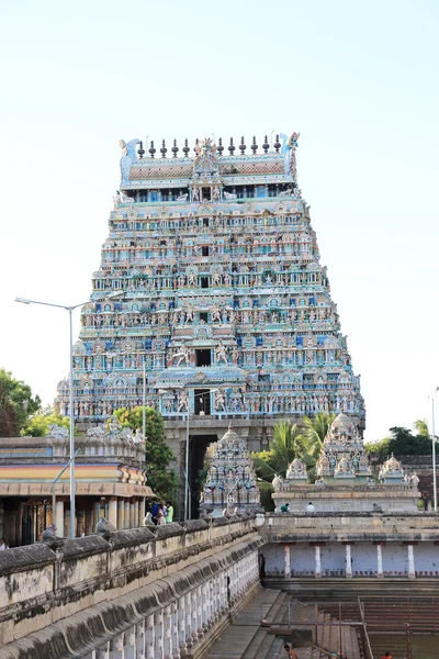 Massive kompleks kuil kuno chidambaram tamil nadu india — Stok Foto