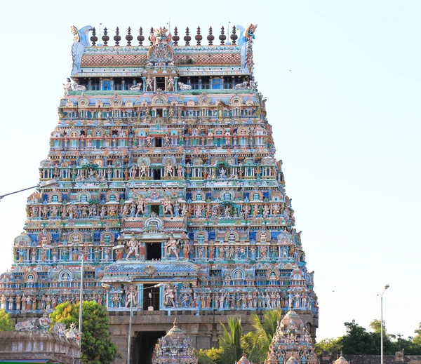 Massive ancient temple complex chidambaram tamil nadu india — Stock Photo, Image