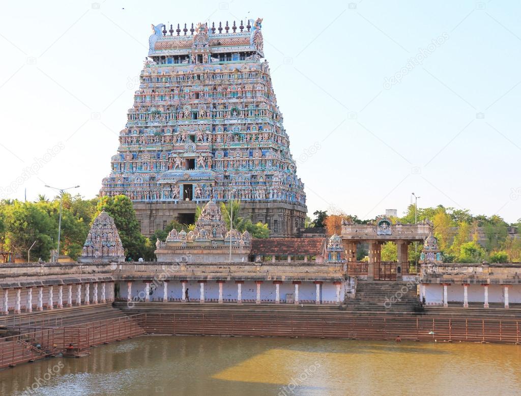massive ancient temple complex chidambaram tamil nadu india