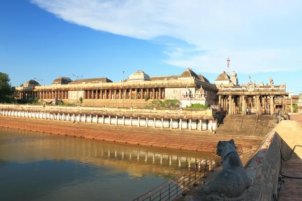 Massiva forntida tempel komplex chidambaram tamil nadu Indien — Stockfoto