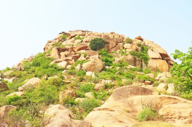 Şaşırtıcı ve büyük Hampi Unesco Dünya Mirası Site Karnataka