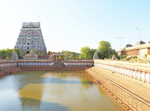 Massive ancient temple complex chidambaram tamil nadu india — Stock Photo, Image