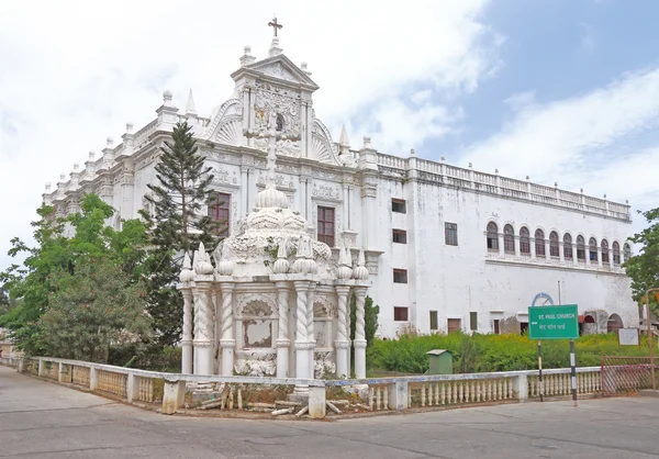 Estilo colonial imaculado Igreja de São Paulo Diu gujarat índia — Fotografia de Stock