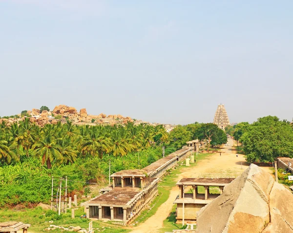 Verbazingwekkend en enorme Hampi Unesco wereld erfgoed Site Karnataka — Stockfoto