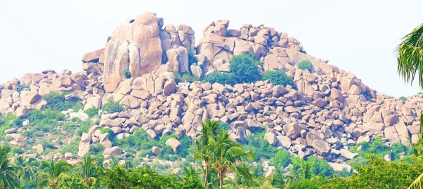 Impresionante y enorme Hampi UNESCO Patrimonio de la Humanidad Karnatak —  Fotos de Stock