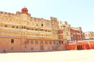 Junagarh kırmızı Fort Bikaner rajasthan Hindistan