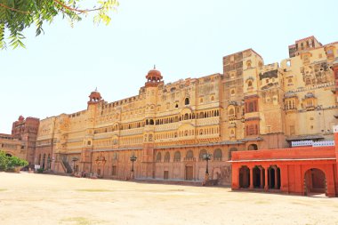 Junagarh kırmızı Fort Bikaner rajasthan Hindistan
