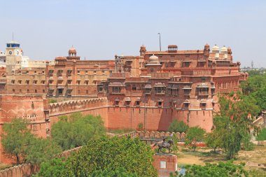 Junagarh kırmızı Fort Bikaner rajasthan Hindistan