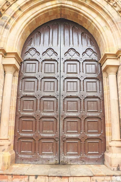 All Saints basilica Cathedral door allahabad india — Stock Photo, Image