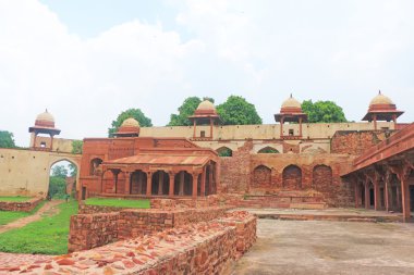 Massive Fatehpur Sikri fort and complex Uttar Pradesh India clipart