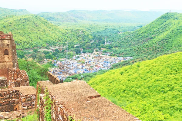 View from bundi fort and palace india — Stock Photo, Image