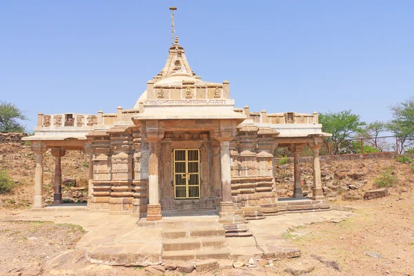 Fort en towers op Pavagadh Archeologische Park wereld erfgoed Site Panchmahal district Gujarat india — Stockfoto