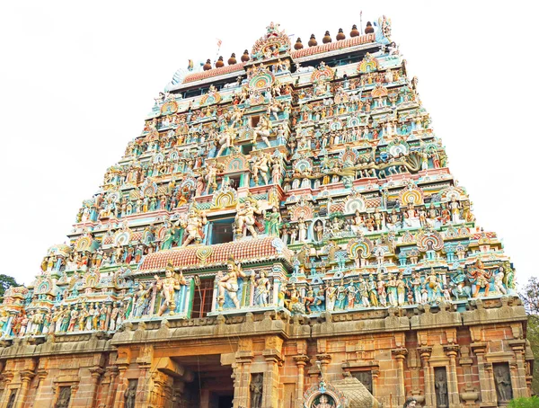 Massive ancient temple complex chidambaram tamil nadu india — Stock Photo, Image