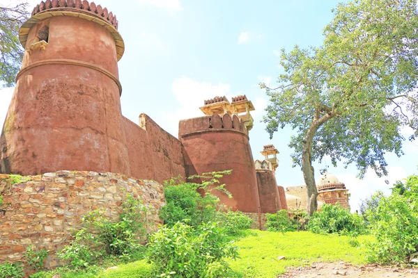 Ogromne Chittorgarh Fort i podstawy Radżastan Indie — Zdjęcie stockowe