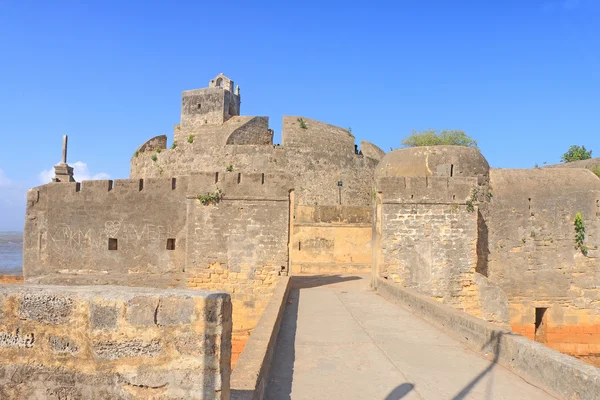 Kauniisti ylläpidetty Fort Diu Gujarat Intia — kuvapankkivalokuva