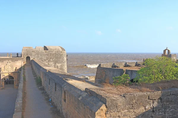 Pięknie utrzymany fort diu gujarat Indie — Zdjęcie stockowe
