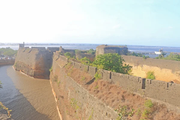 Krásně udržované fort diu gujarat, Indie — Stock fotografie