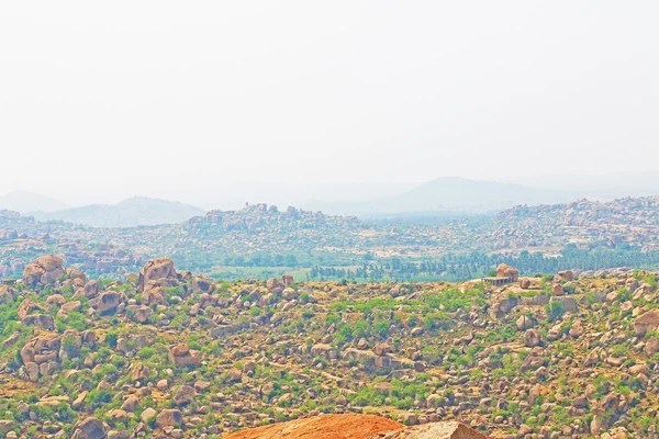 Impresionante y enorme Hampi UNESCO Patrimonio de la Humanidad Karnatak —  Fotos de Stock