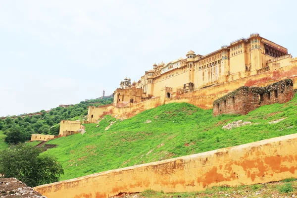 Amer (Amber) φρούριο και το παλάτι jaipur Ινδία Ρατζαστάν — Φωτογραφία Αρχείου
