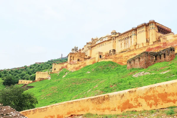 Amer (amber) fort und palast jaipur rajasthan indien — Stockfoto