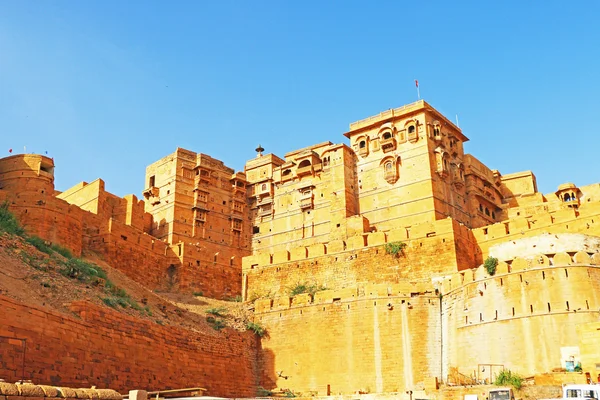 Hipnotyczny złoty Jaisalmer fort, Radżastan, Indie — Zdjęcie stockowe