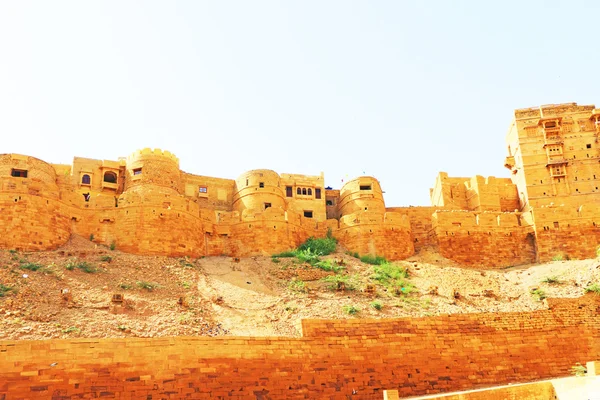 Hipnotyczny złoty Jaisalmer fort, Radżastan, Indie — Zdjęcie stockowe