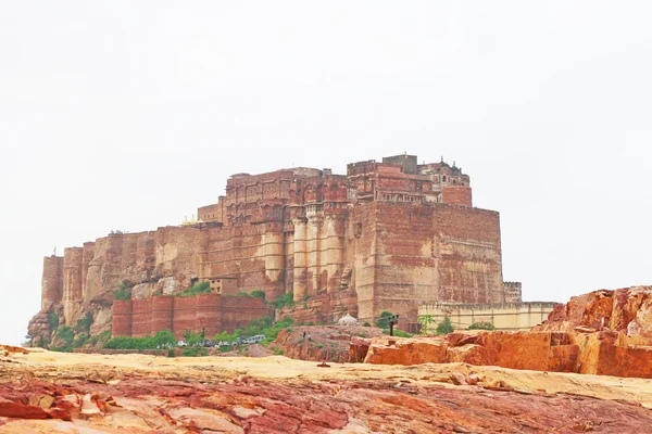 神奇的 Mehrangarh 堡，焦特布尔，拉贾斯坦邦印度 — 图库照片