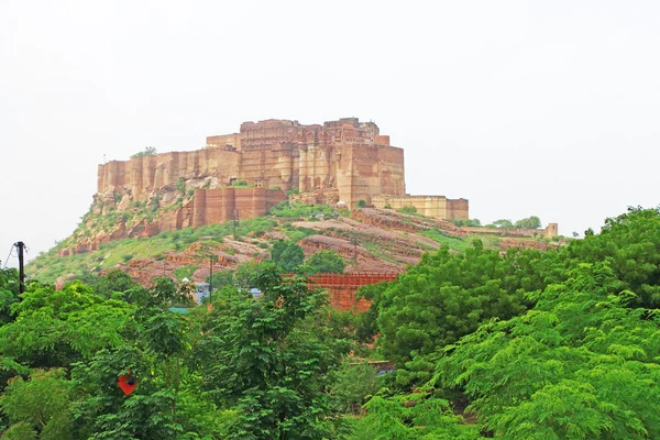 神奇的 Mehrangarh 堡，焦特布尔，拉贾斯坦邦印度 — 图库照片