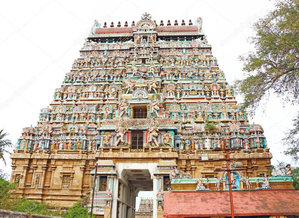 massive ancient temple complex chidabaram tamil nadu india