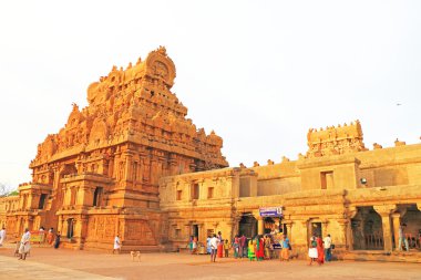 Brihadeshwara Tapınağı ve zemin, tanjore Thanjavur tamil nadu ben