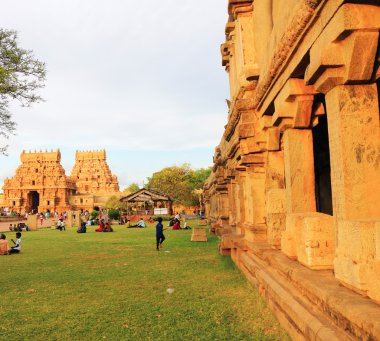Brihadeshwara Tapınağı ve zemin, tanjore Thanjavur tamil nadu ben