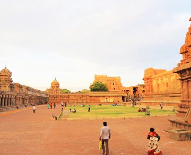 Brihadeshwara Tapınağı ve zemin, tanjore Thanjavur tamil nadu ben