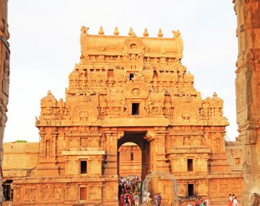 Brihadeshwara Tapınağı ve zemin, tanjore Thanjavur tamil nadu ben