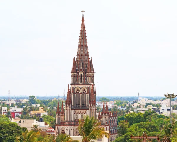 Vår Fru av Lourdes kyrka, Tiruchirappalli, trichy tamil nadu i — Stockfoto