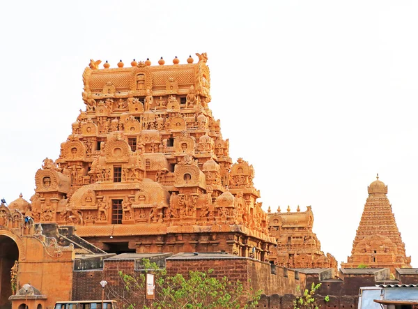 Brihadeshwara chrám a zahrady, velký Thanjavur Tamilnádu i — Stock fotografie