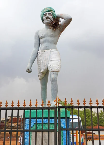 Köylü Hindistan heykeli — Stok fotoğraf