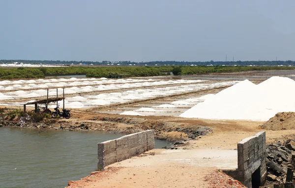 Sós síkságok tamil nadu Indiában — Stock Fotó